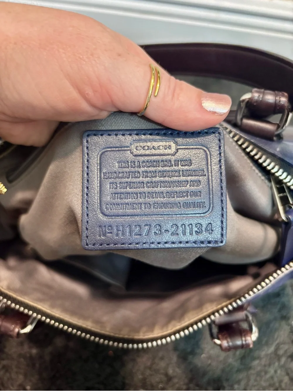 Coach Legacy Colorblock Leather Molly Satchel (Style 21134)